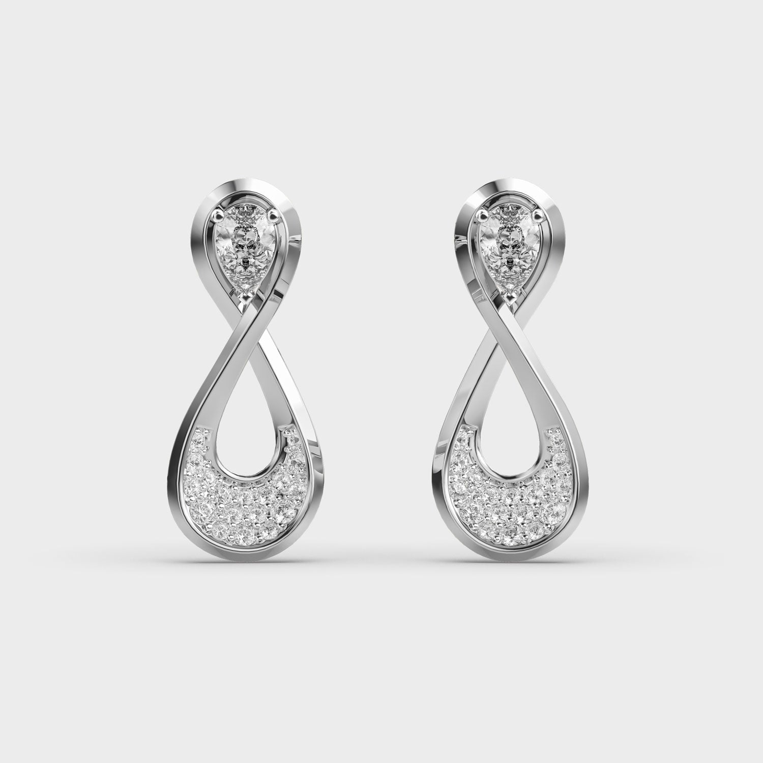 Infinity Diamond Earrings