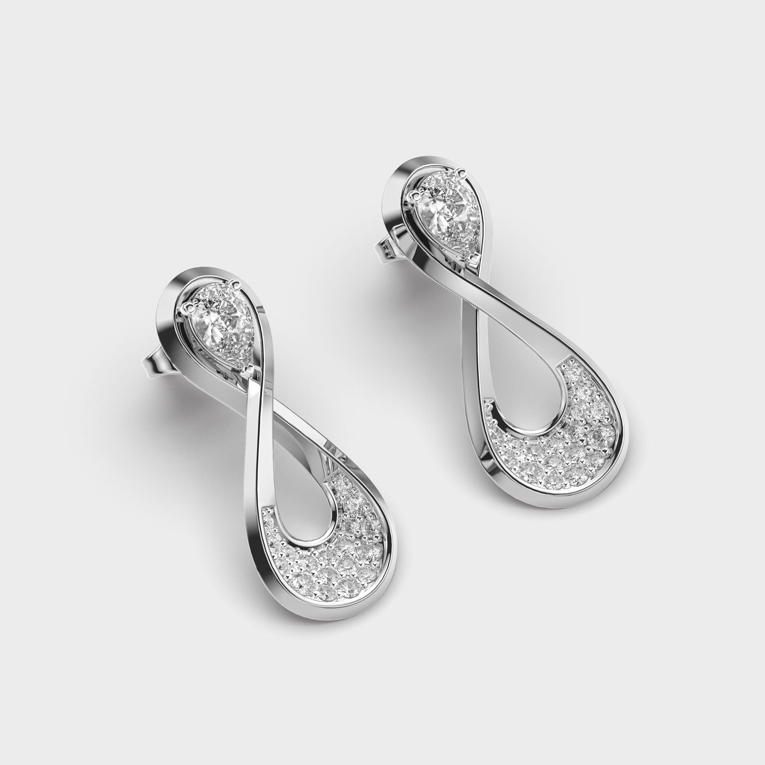 Infinity Diamond Earrings