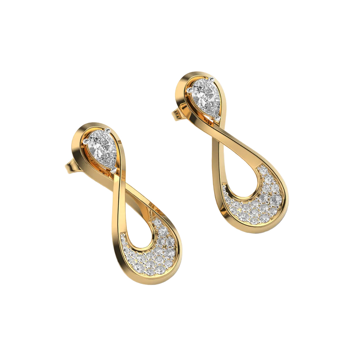 Infinity Diamond Earrings