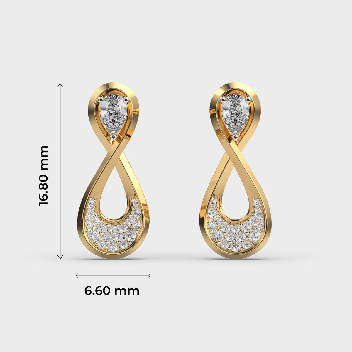 Infinity Diamond Earrings