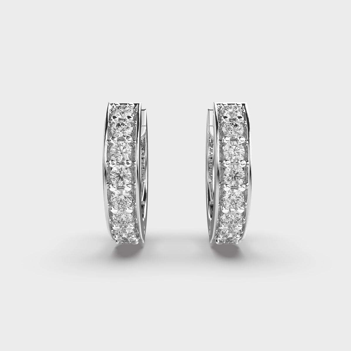 Elegance Diamond Ear Piercing Hoops