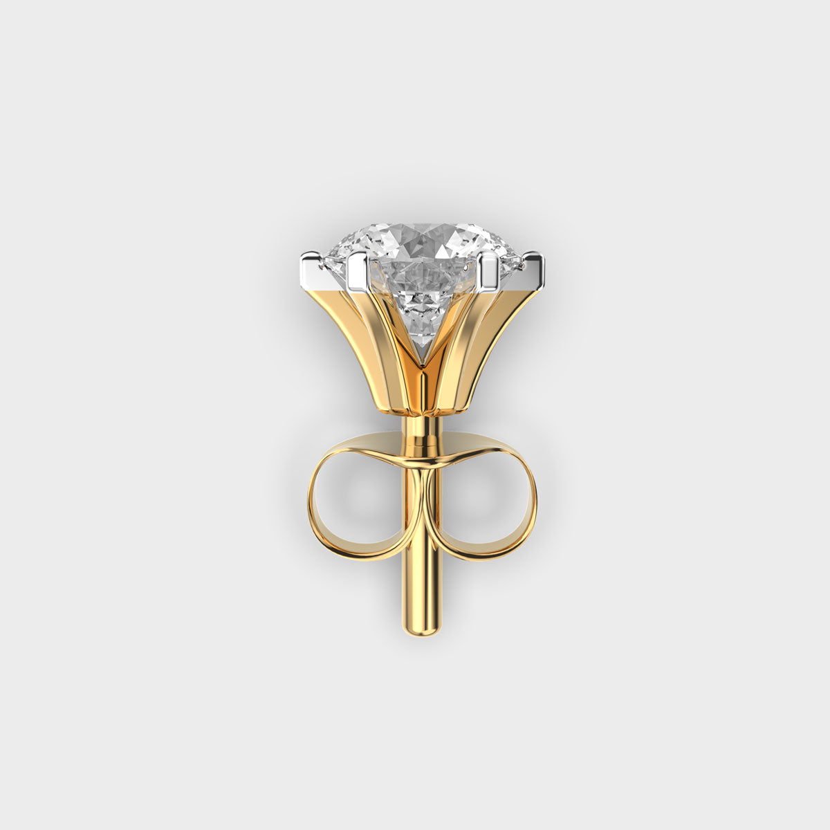 Cool Round Diamond Men’s Stud