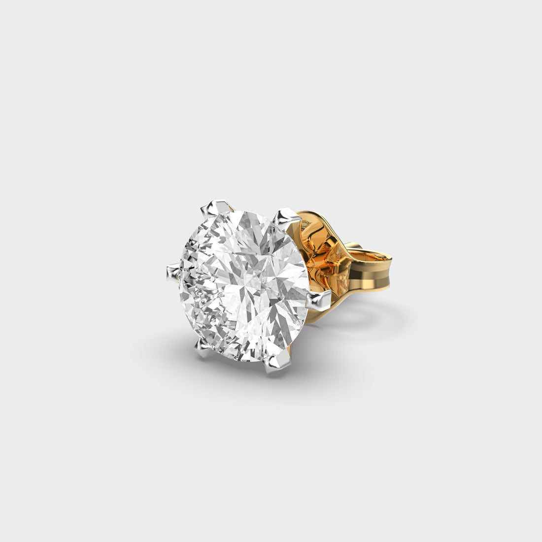Cool Round Diamond Men’s Stud