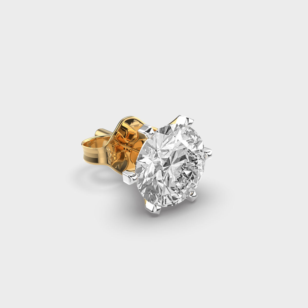 Cool Round Diamond Men’s Stud