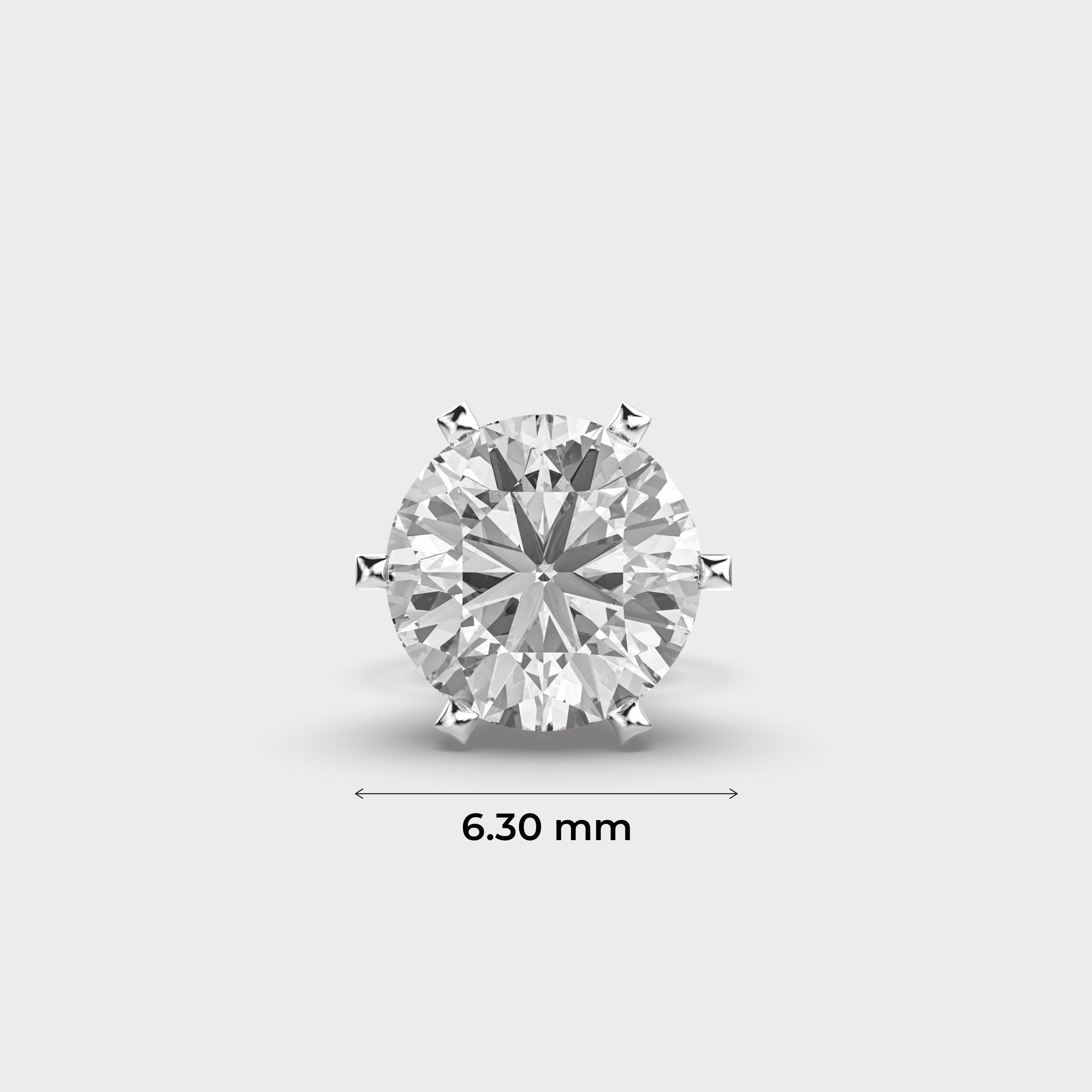Cool Round Diamond Men’s Stud