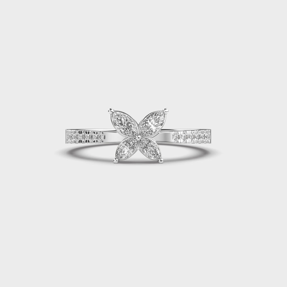 Baby Butterfly Diamond Ring