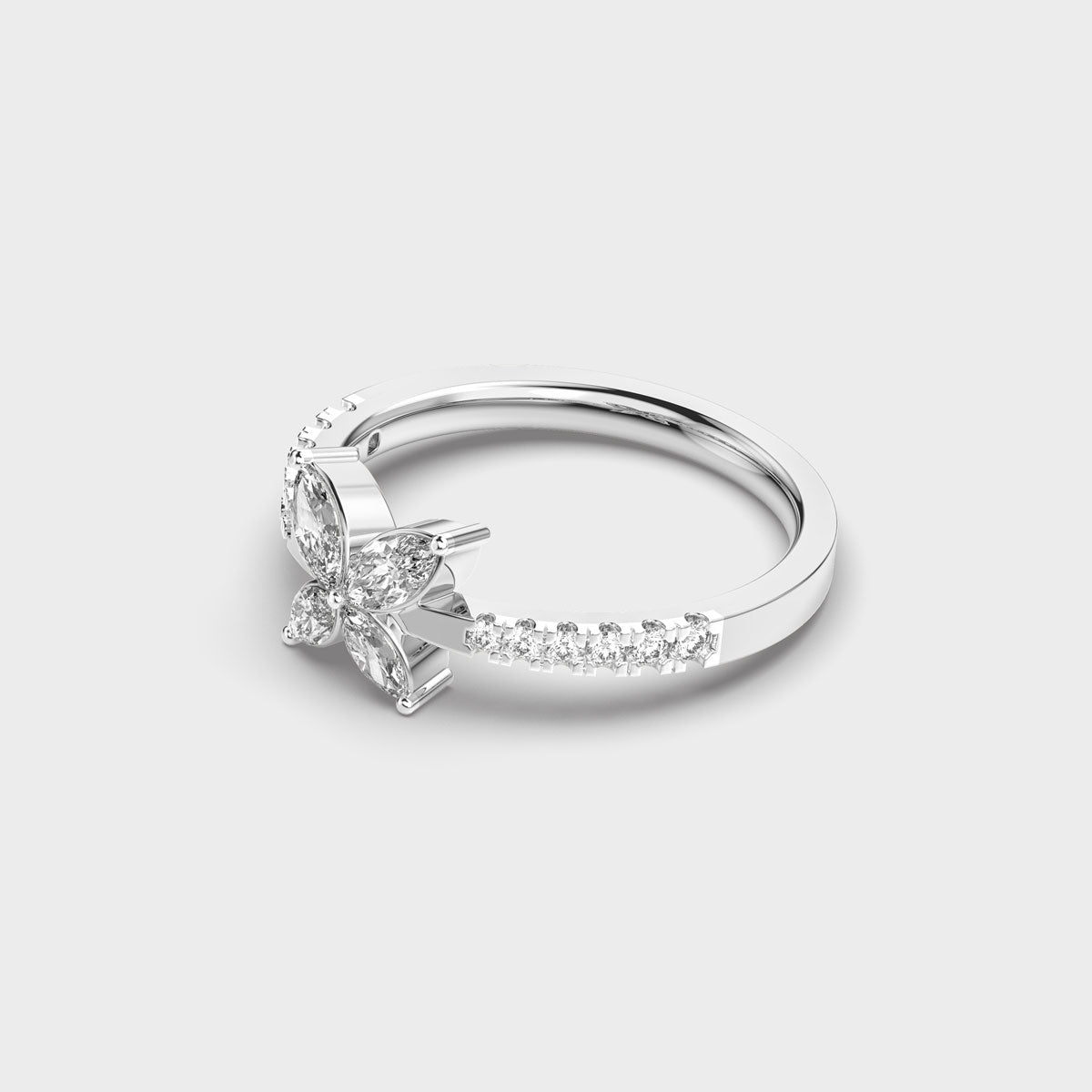 Baby Butterfly Diamond Ring
