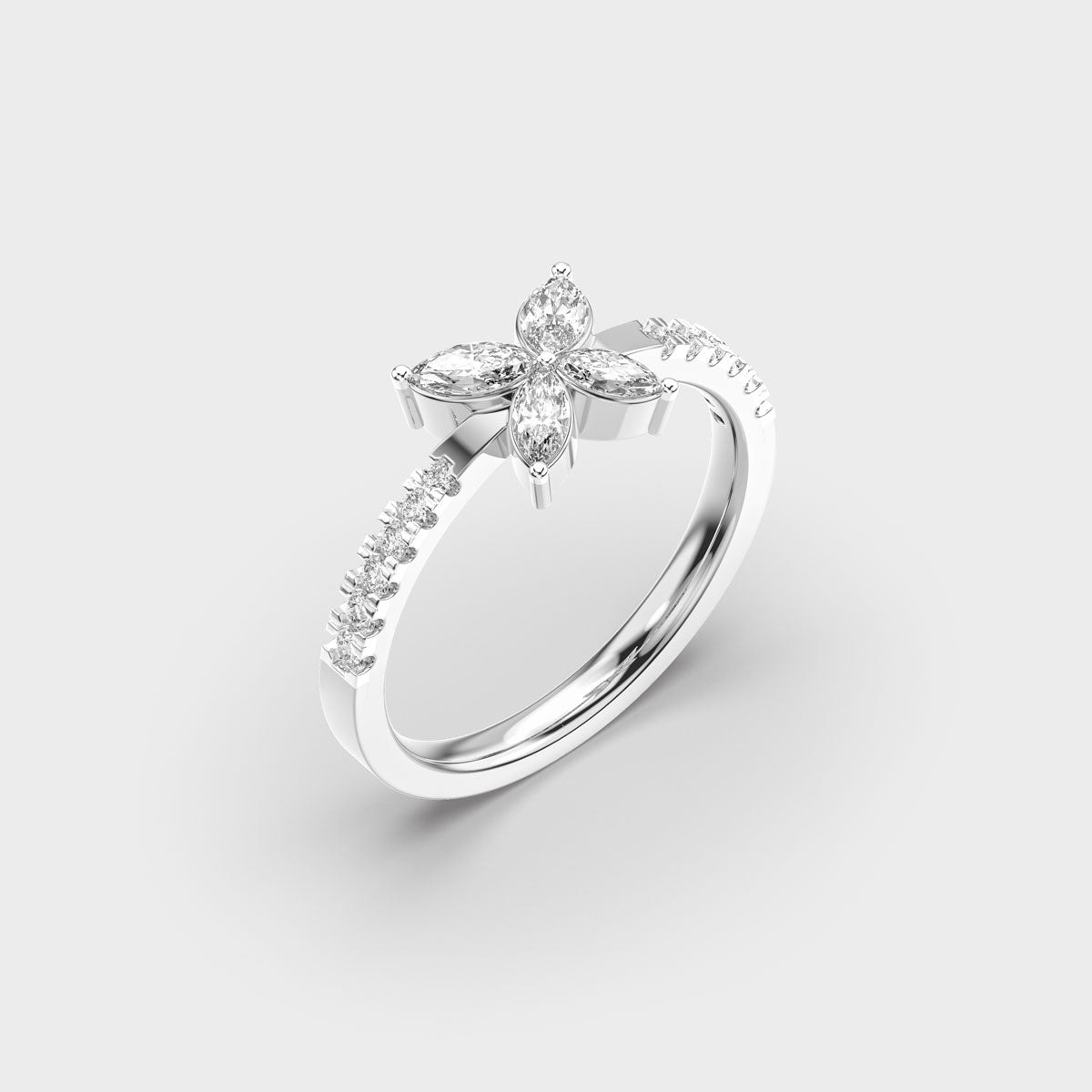 Baby Butterfly Diamond Ring