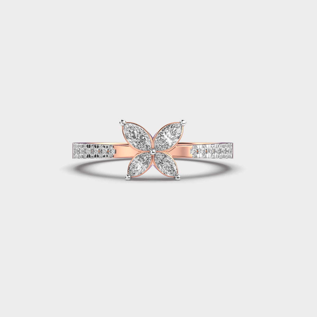 Baby Butterfly Diamond Ring