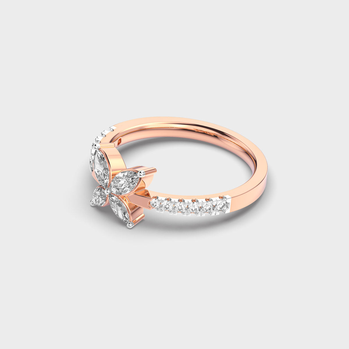 Baby Butterfly Diamond Ring