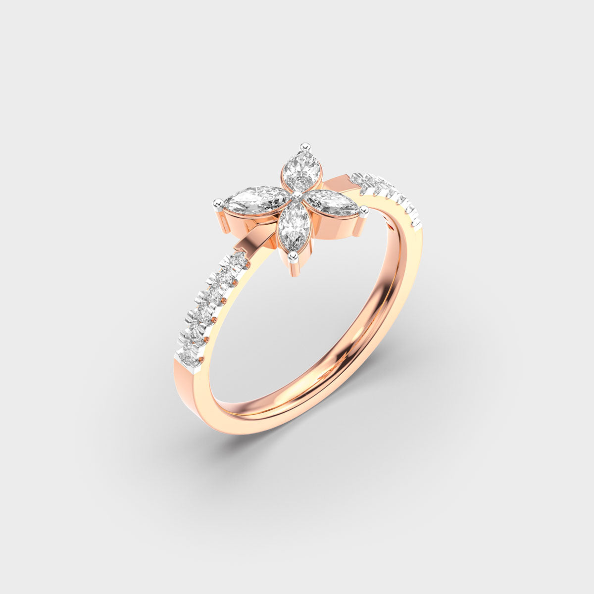 Baby Butterfly Diamond Ring