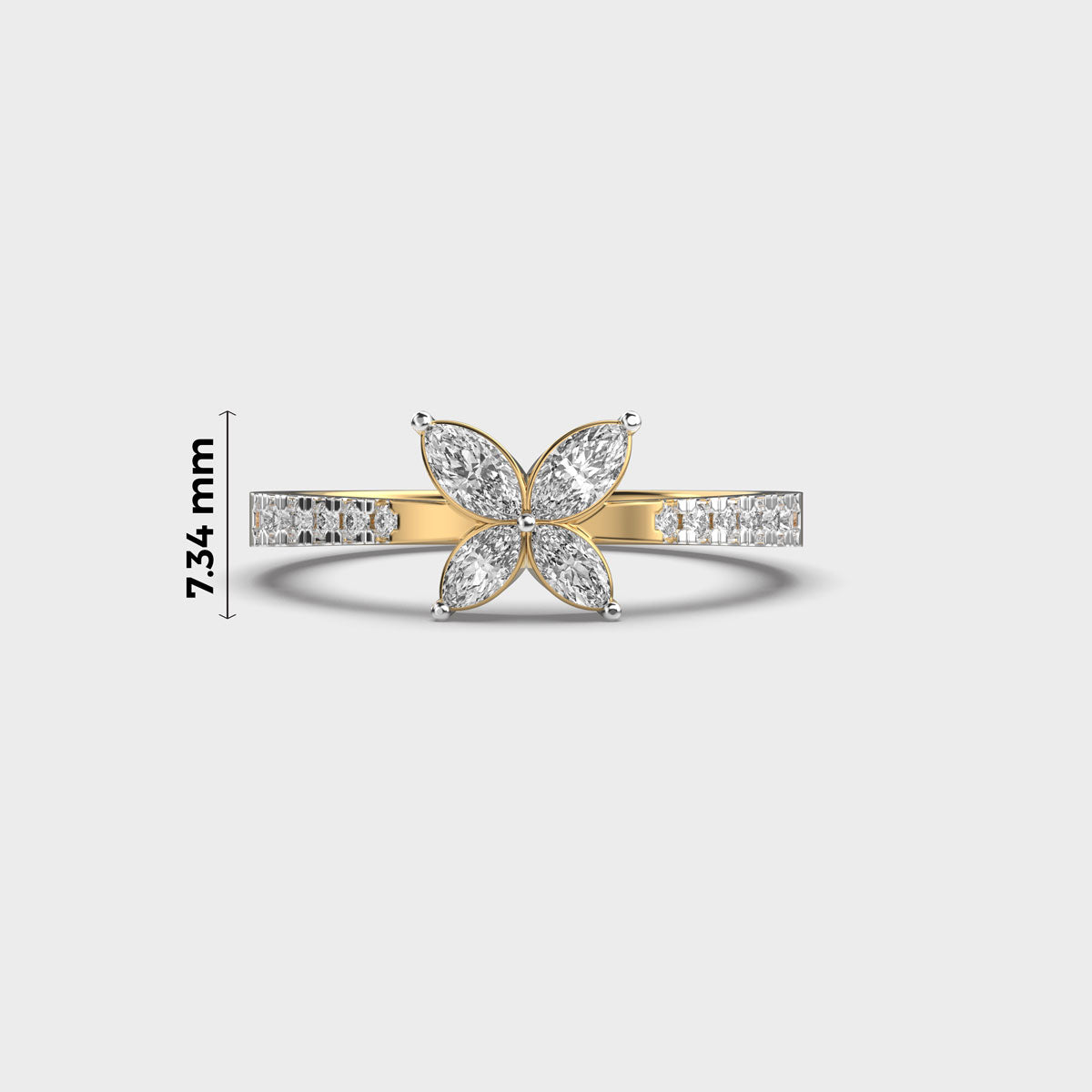 Baby Butterfly Diamond Ring