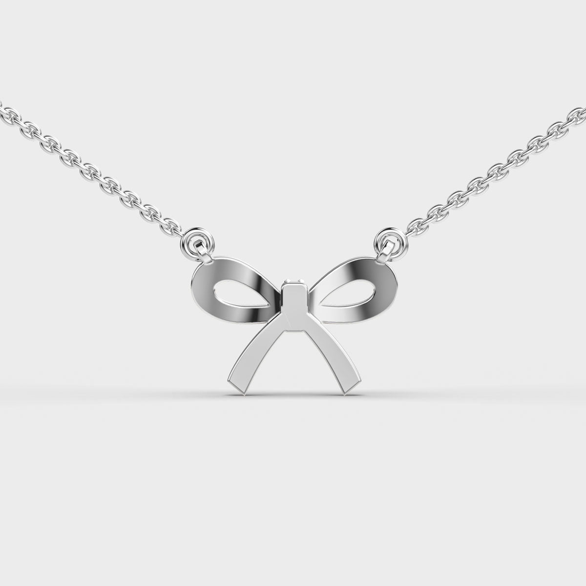 Bow Tie Diamond Pendant