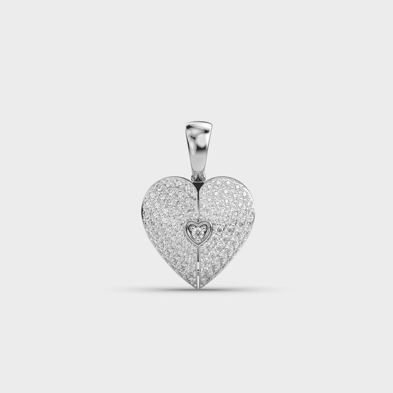 Valentine’s Special Heart Shaped Diamond Pendant