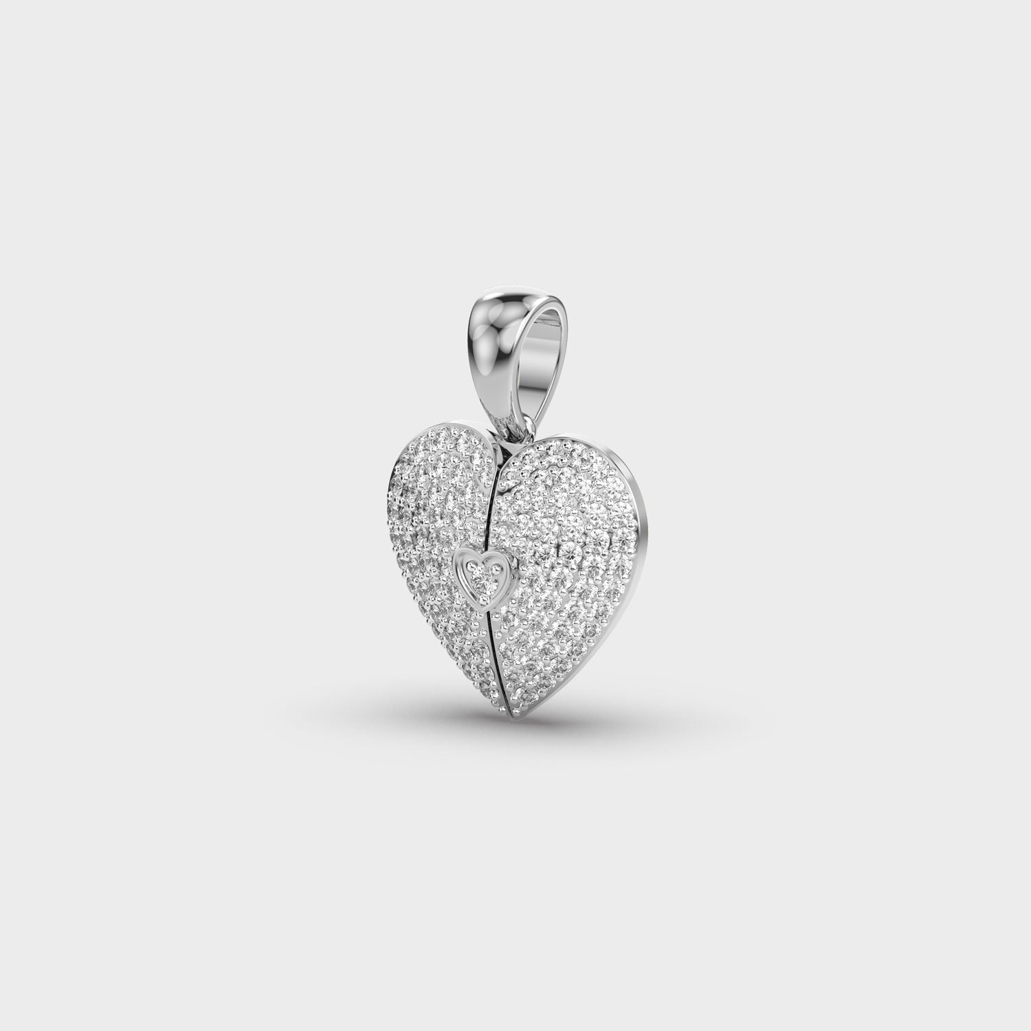 Valentine’s Special Heart Shaped Diamond Pendant