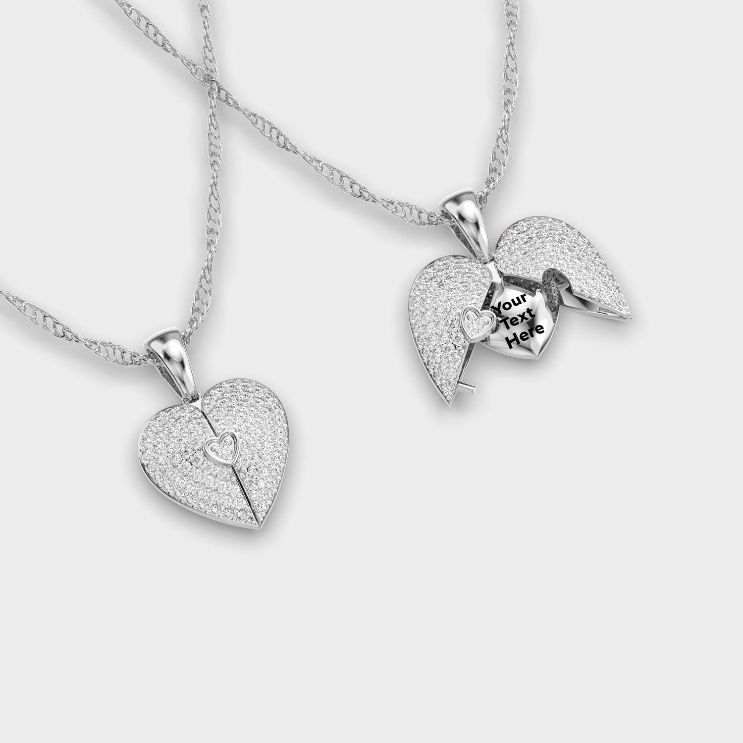 Valentine’s Special Heart Shaped Diamond Pendant
