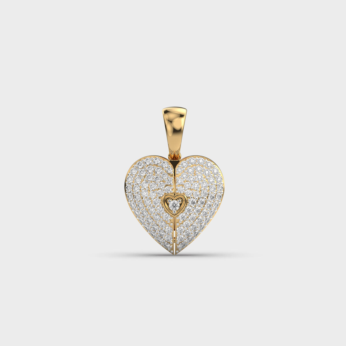 Valentine’s Special Heart Shaped Diamond Pendant