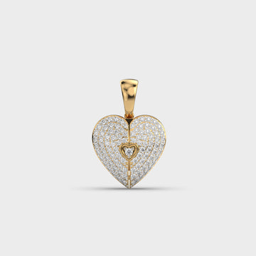 Valentine’s Special Heart Shaped Diamond Pendant