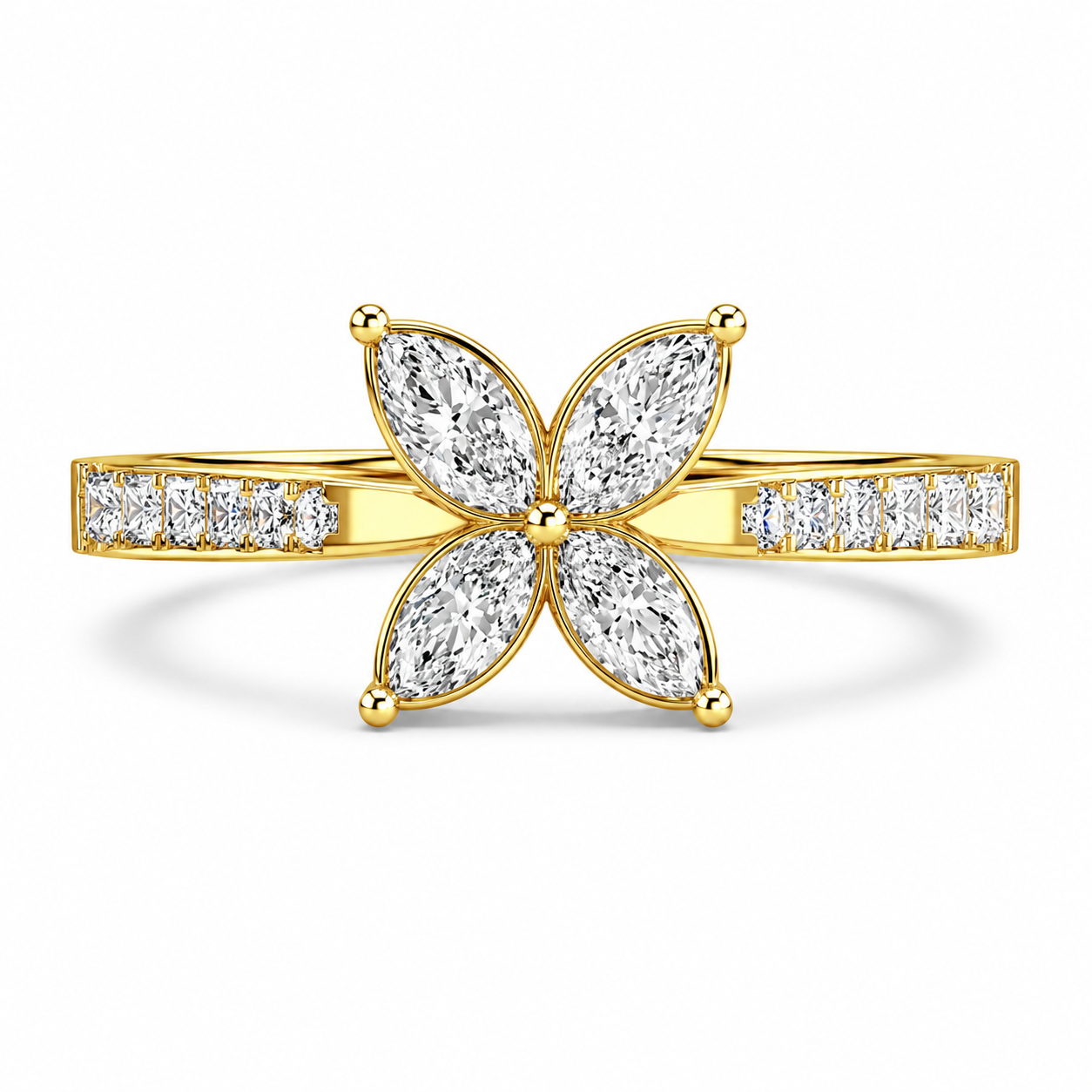 Baby Butterfly Diamond Ring