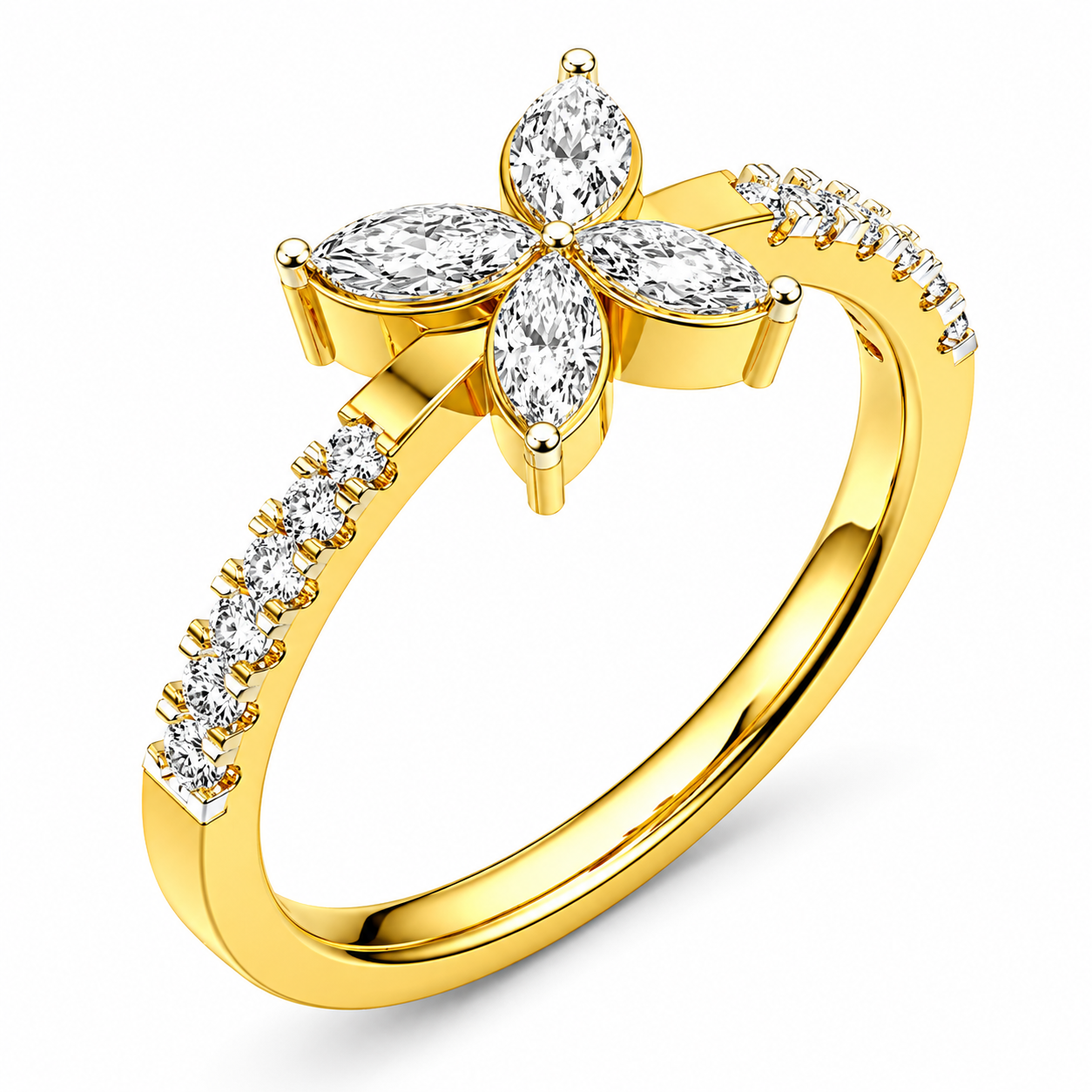 Baby Butterfly Diamond Ring