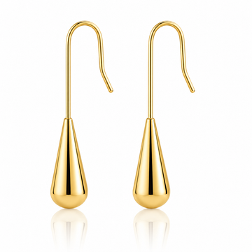 Drop Earrings – 18K Gold, Minimalist, Waterproof