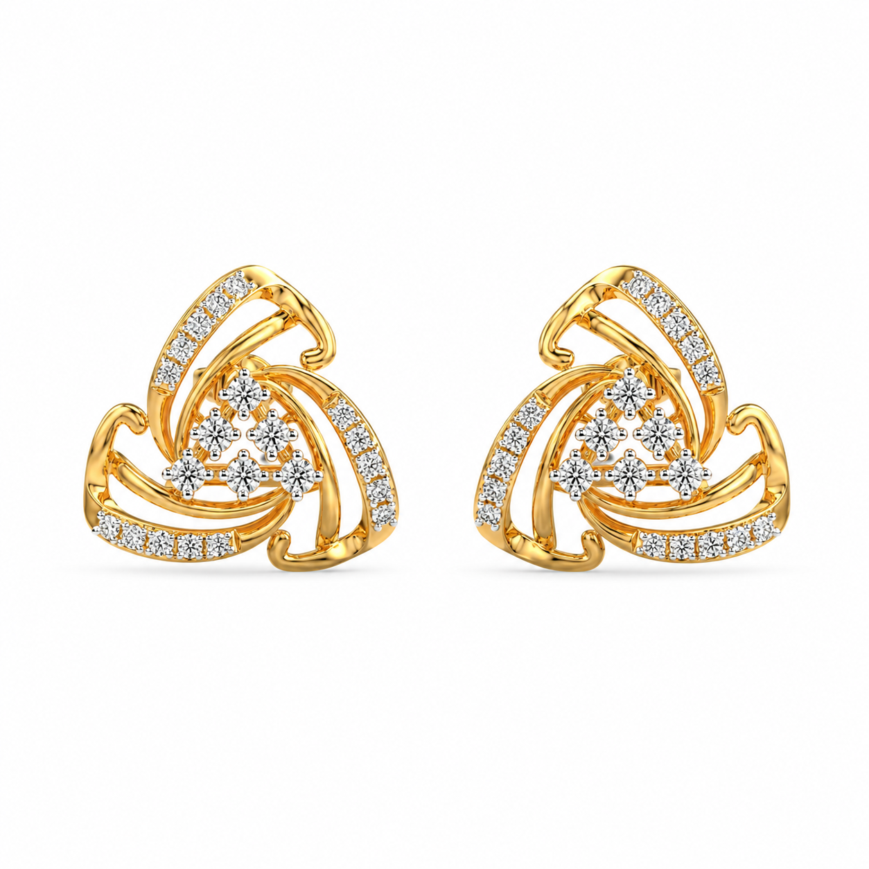 Flow Diamond Studs