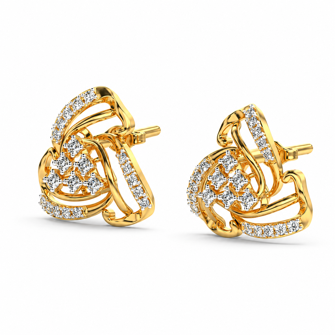Flow Diamond Studs