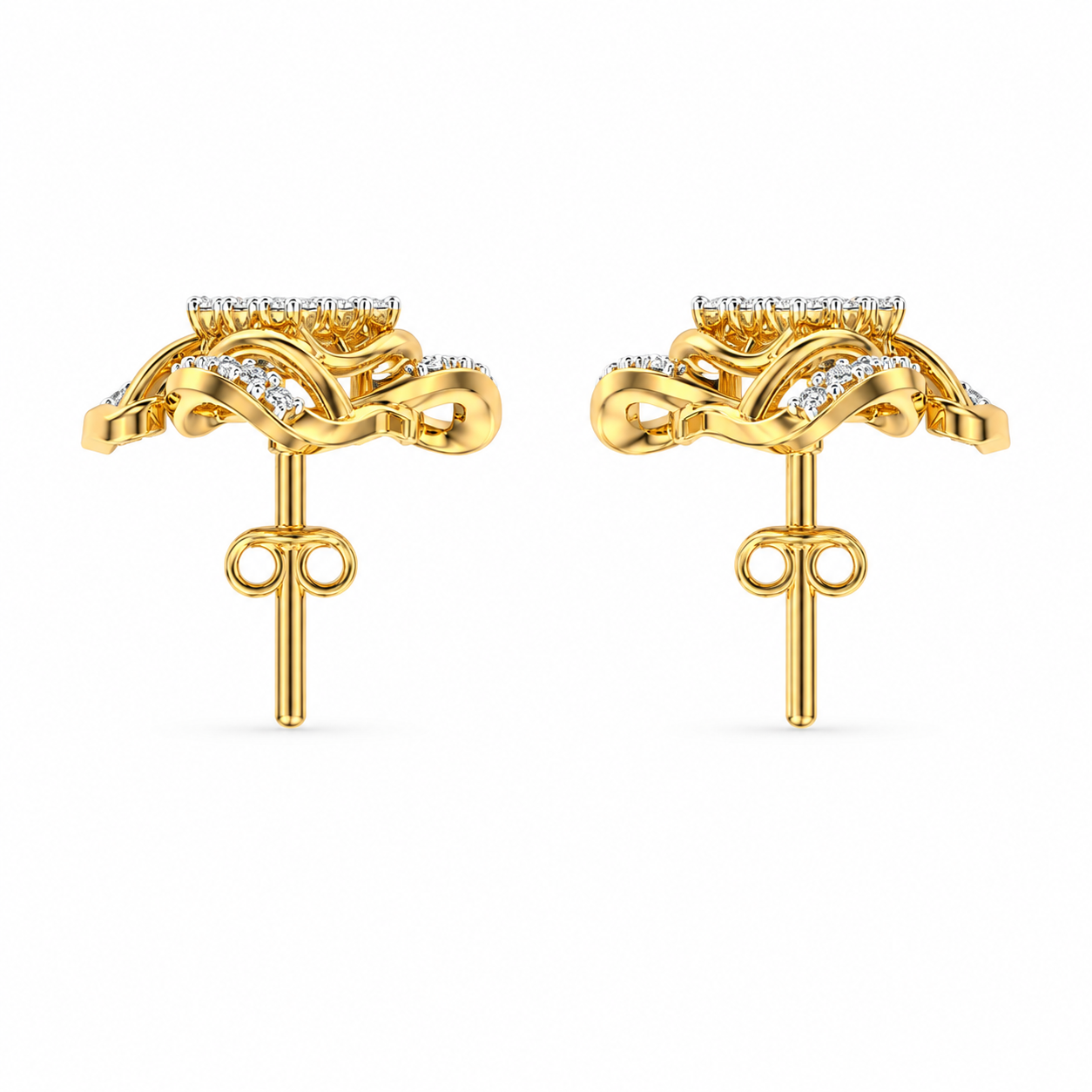 Flow Diamond Studs