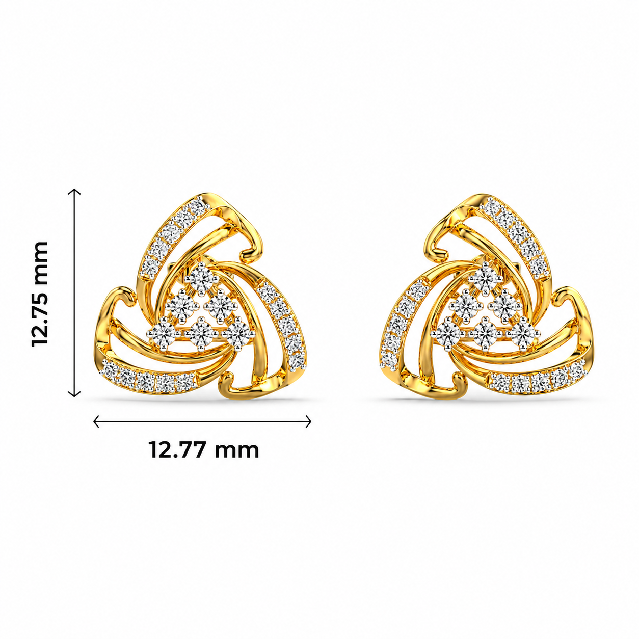 Flow Diamond Studs