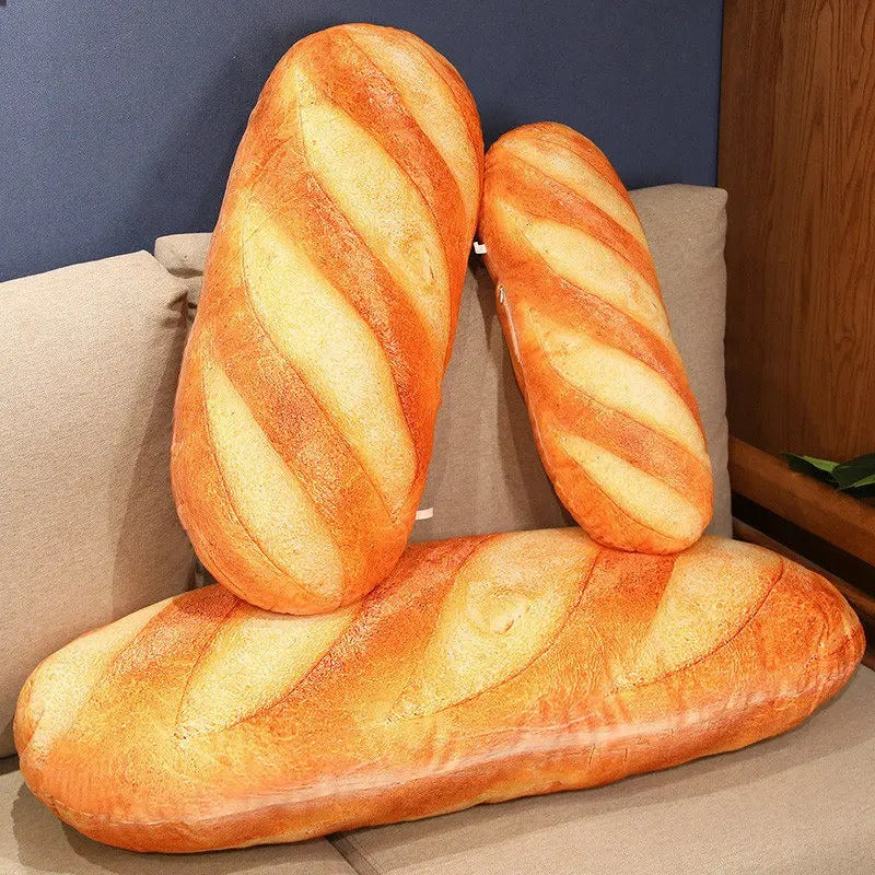 French Bread Plush Pillow – Ultra-Soft Decorative Cushion