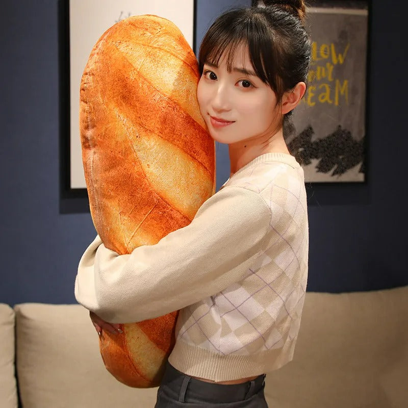 French Bread Plush Pillow – Ultra-Soft Decorative Cushion