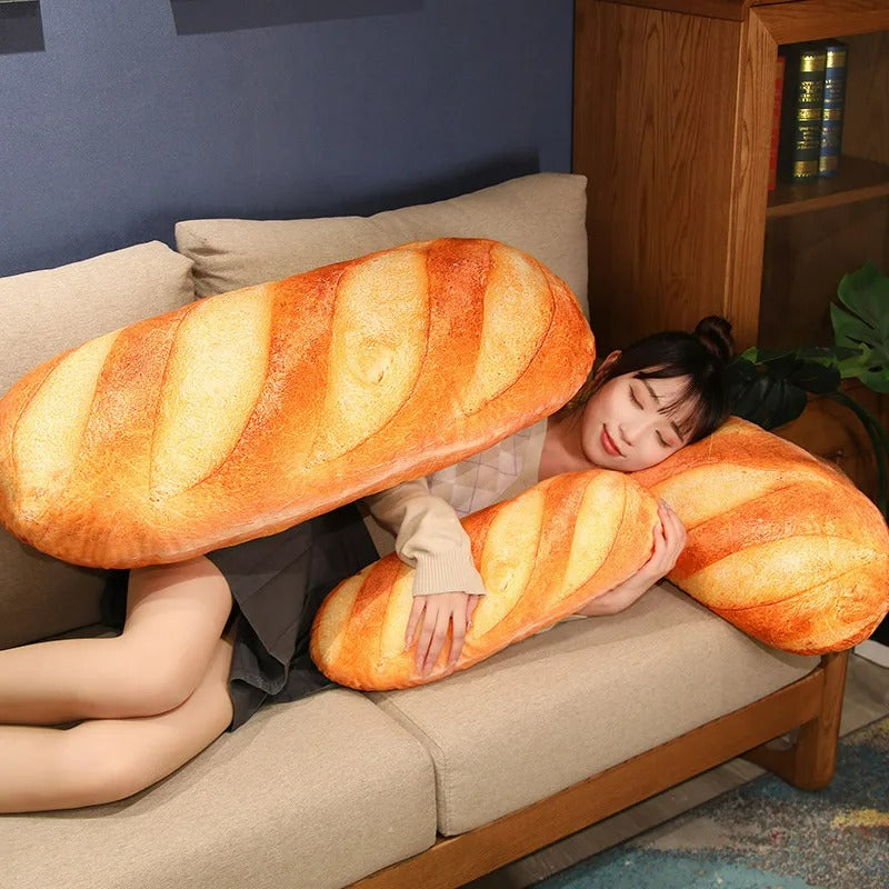 French Bread Plush Pillow – Ultra-Soft Decorative Cushion