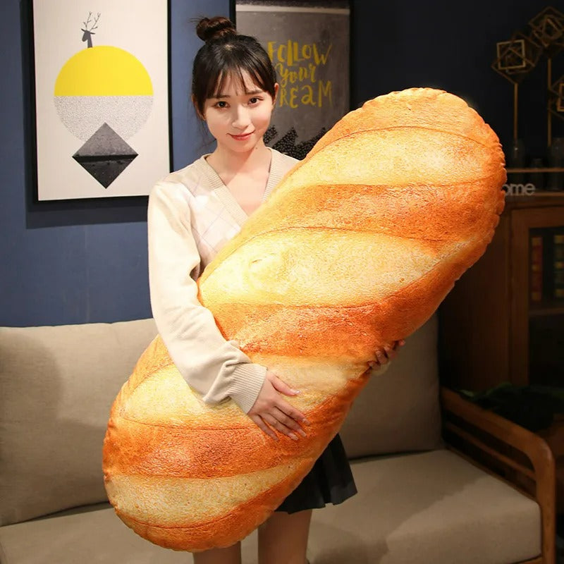 French Bread Plush Pillow – Ultra-Soft Decorative Cushion