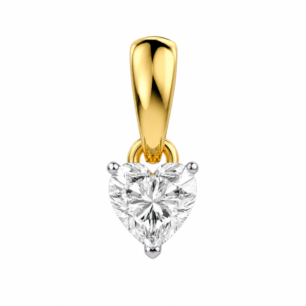 Heart Solitaire Pendant