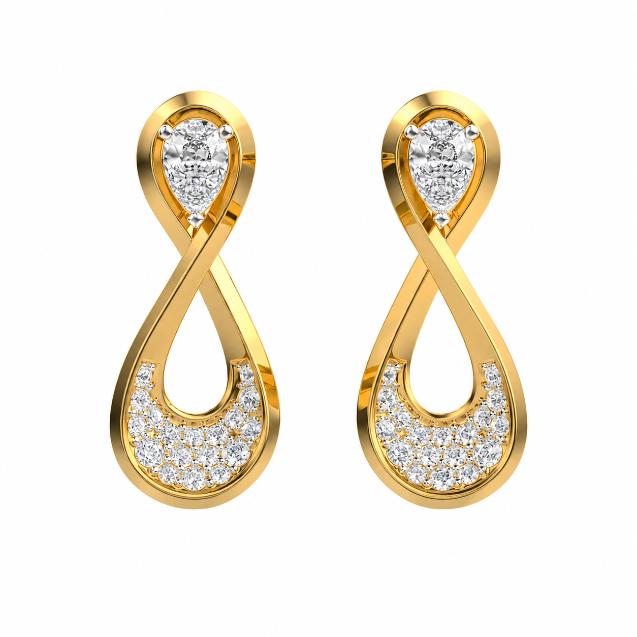Infinity Diamond Earrings