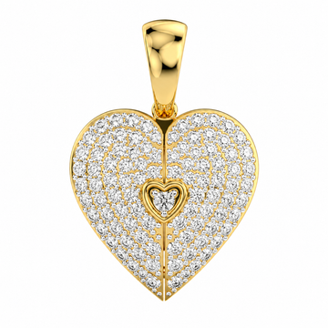 Valentine’s Special Heart Shaped Diamond Pendant