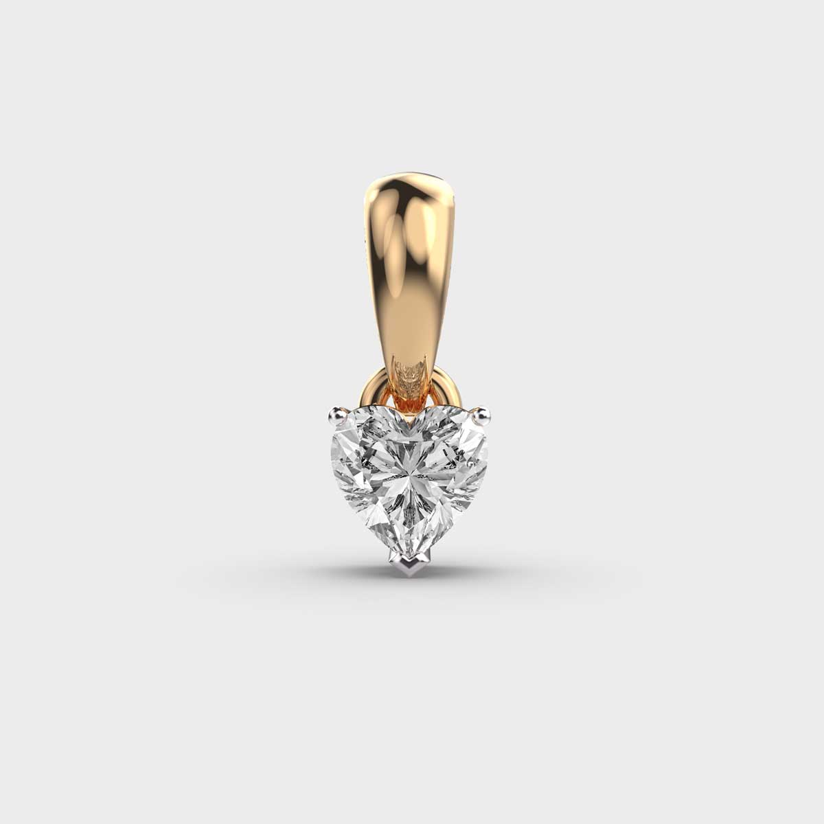 Heart Solitaire Pendant