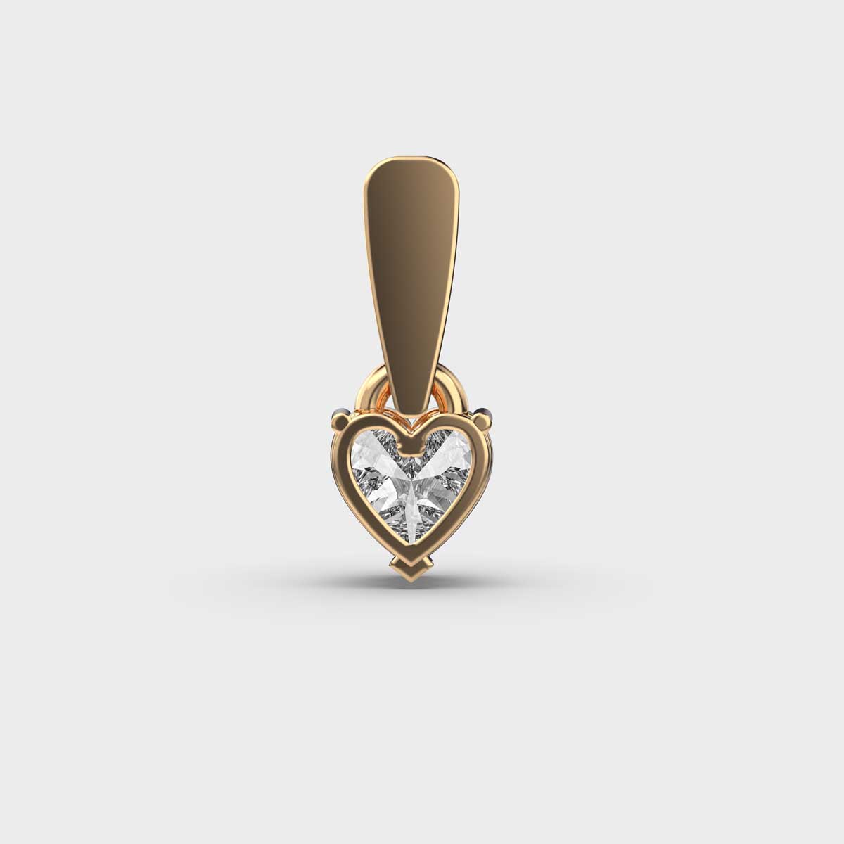 Heart Solitaire Pendant