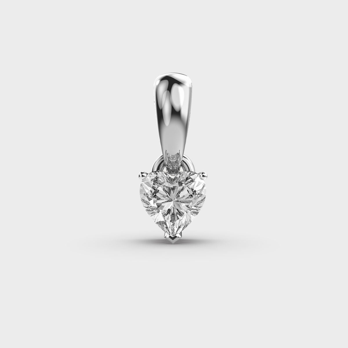 Heart Solitaire Pendant