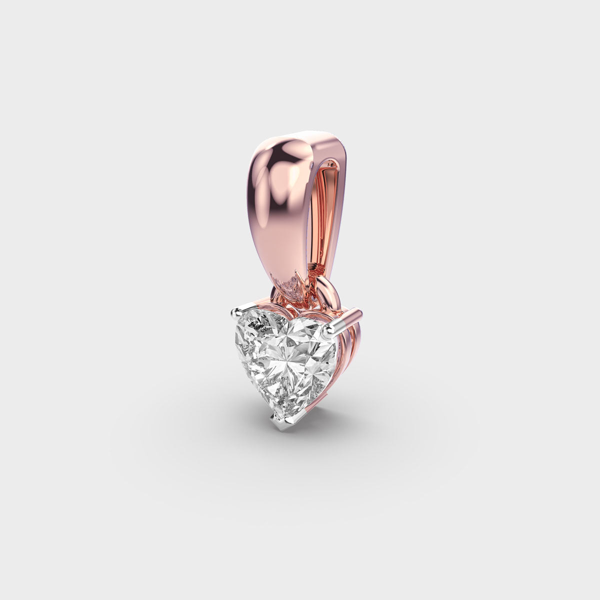 Heart Solitaire Pendant
