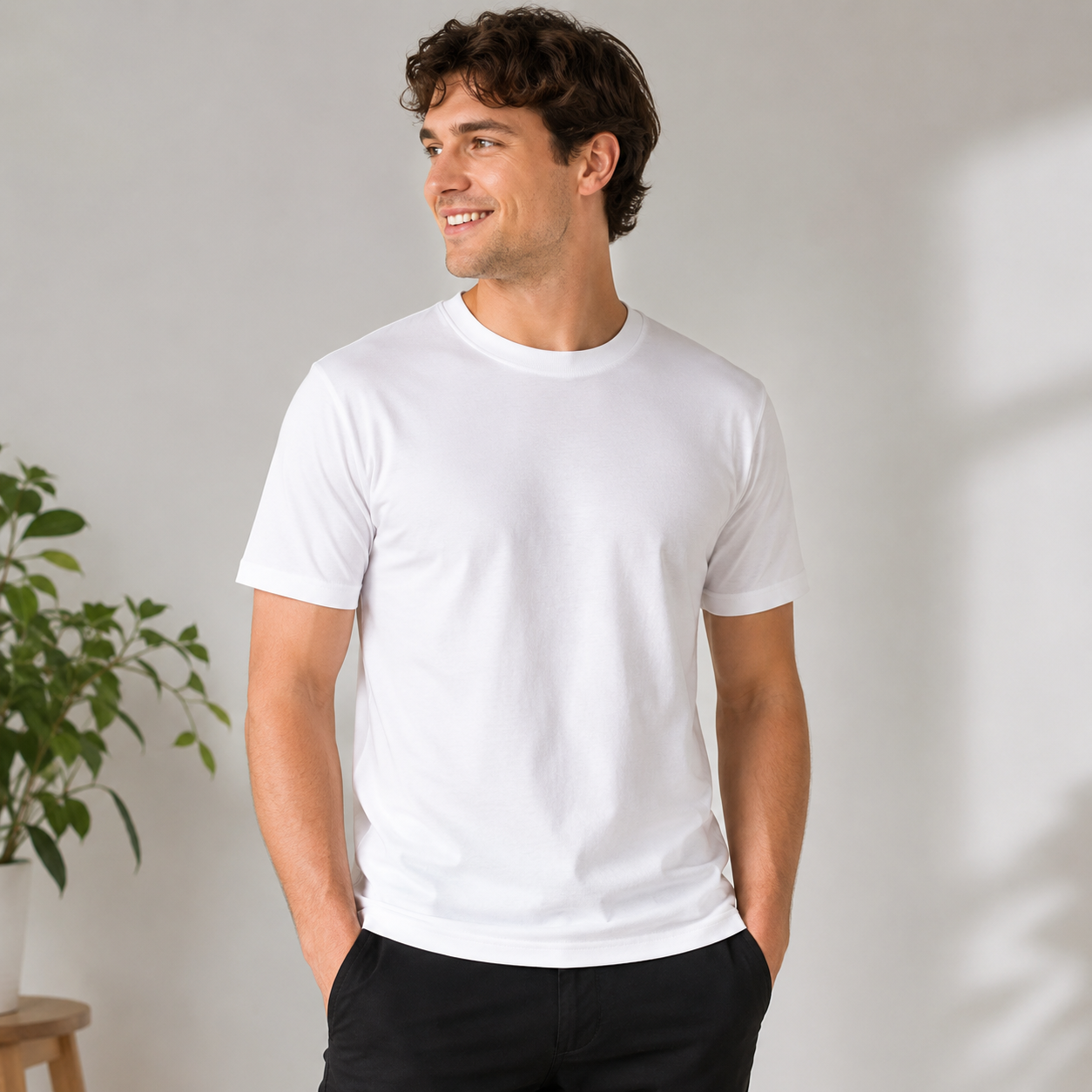 Uneek Premium White T-Shirt - 100% Cotton